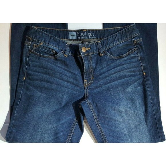Womens Mossimo Honeycomb Blue Denim Blue Jeans Pants Size 10S Fit 3 - Picture 2 of 6